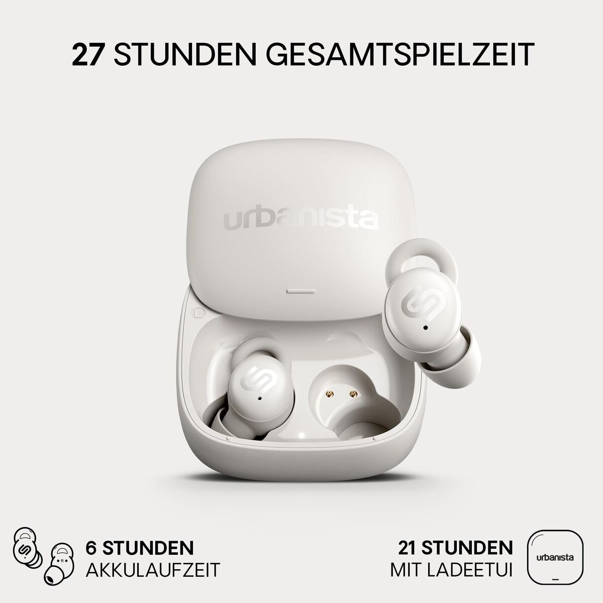 Wireless Earphones with Charging Case Urbanista Porto White